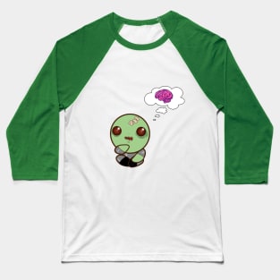 Zombie eat brain Baseball T-Shirt
